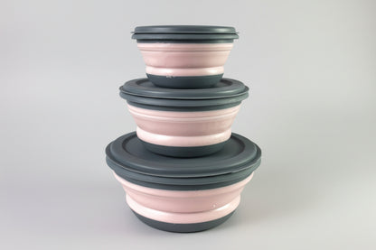 Set da 3 Ciotole Pieghevoli per Animali Domestici – Pratiche e Portatili