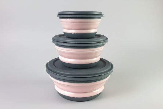 Set da 3 Ciotole Pieghevoli per Animali Domestici – Pratiche e Portatili